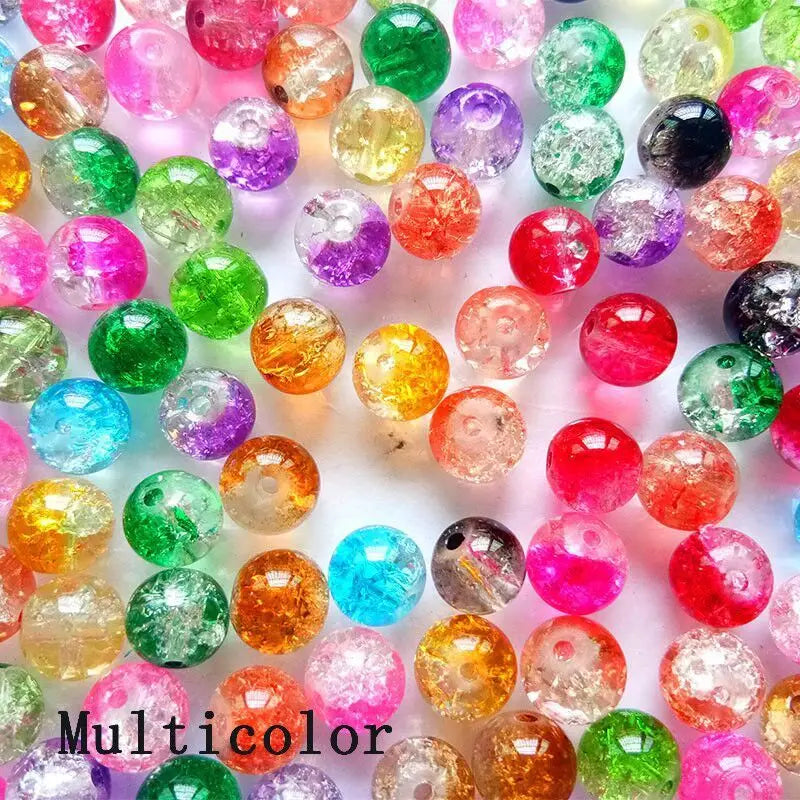 Factory Direct Sell  Acrylic Cracked Loose Beads  DIY Bracelet Necklace Jewelry  Making Accessories