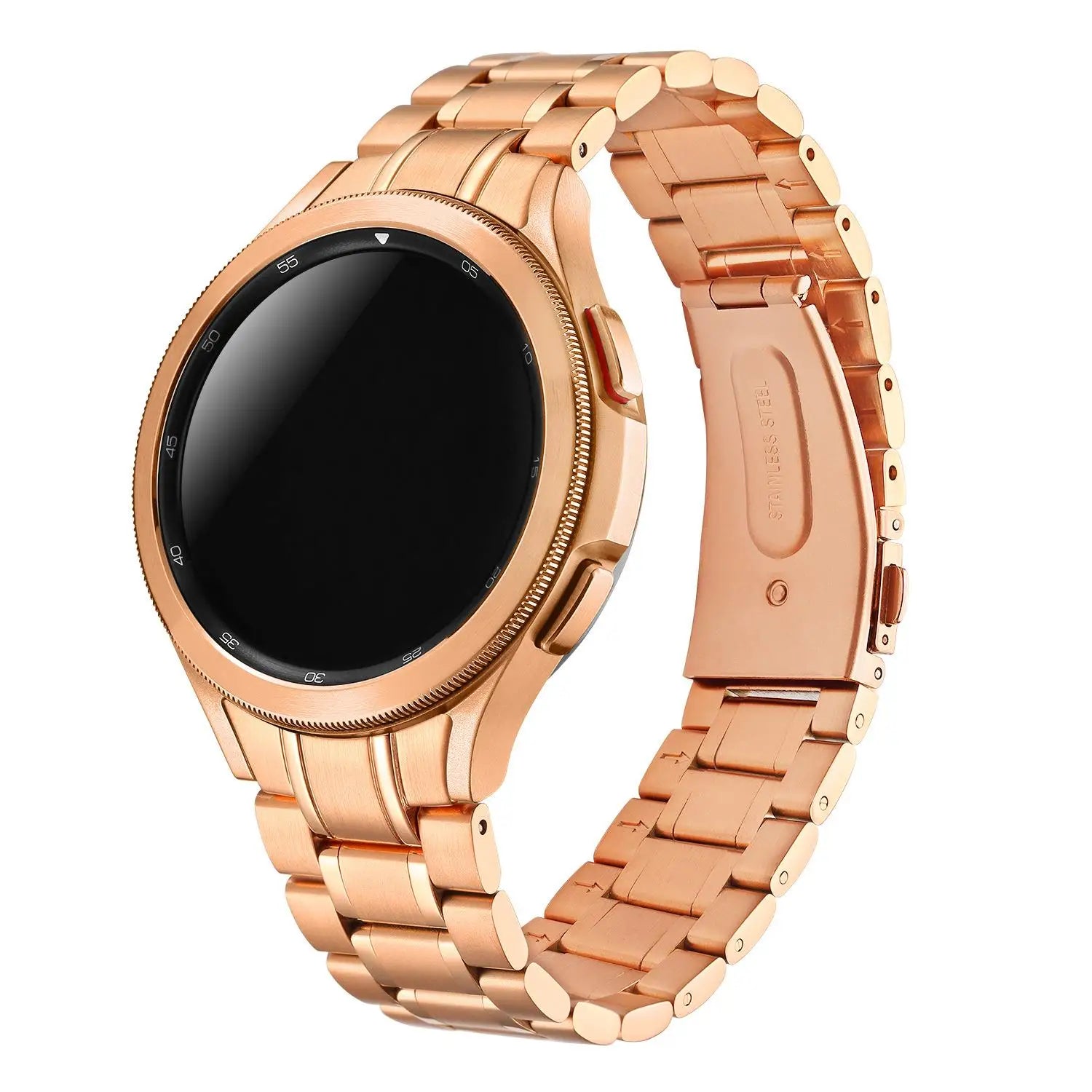 Best Quality Durable 316L Stainless Steel Smart Metal Bands with Deployant Clasp for No Gap Curved End 5 40mm 44mm Watch