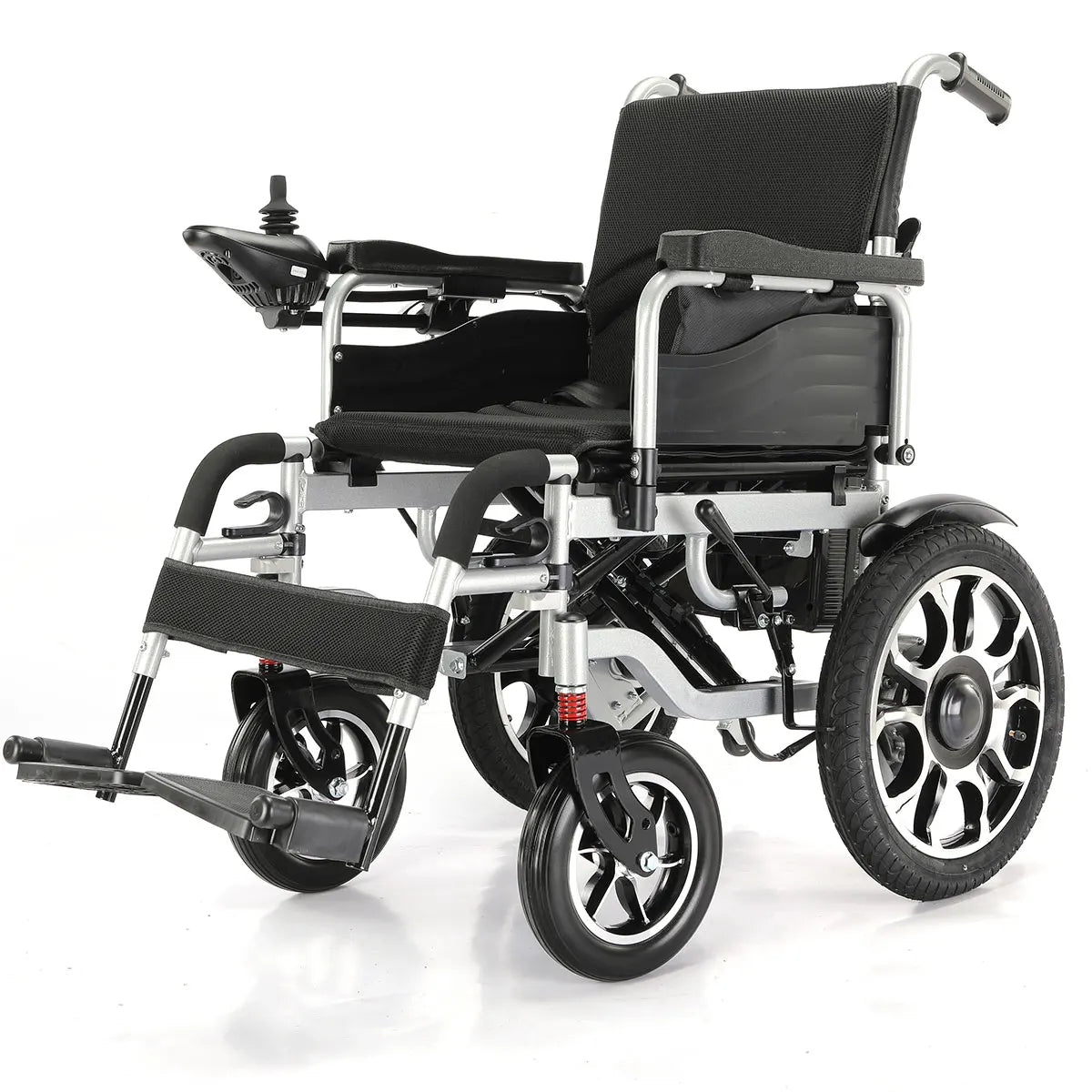 2026 Hot Sale Fast Fold Power Wheelchair All Terrain Outdoor Travel Electric Wheelchair for the Disabled and Elderly MegaBDM