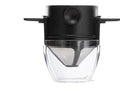 Manufacturer's New Design Portable Black Reusable Double-Layer Stainless Steel Coffee Filter Cup Drip Tea Infusers for Food Use