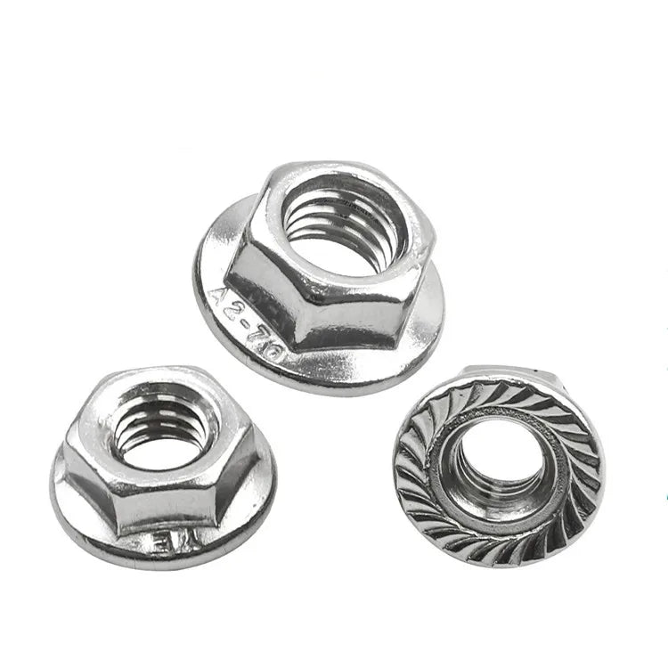 DIN 6923 Stainless Steel Flange Nut Various Sizes M4 M5 M6 M8 M10 M12 M14 for Nut Applications