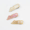 Cute Kitten Girls Hair Clips Cartoon Small Cat Alligator Hair Clips 6.2cm Cat Acetate Hair Accessories for Children