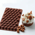 Eco-friendly 55 Cavity Silicone Coffee Beans Mould Cake Decoration Tools for Baking Fondant Candies OPP Bag Packing