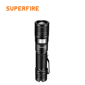 Zoomable Aluminum Alloy Flashlight 1500 Lumens Rechargeable IP44 Rated Powerful Led Torch Light 5 Modes for Outdoor Camping Use