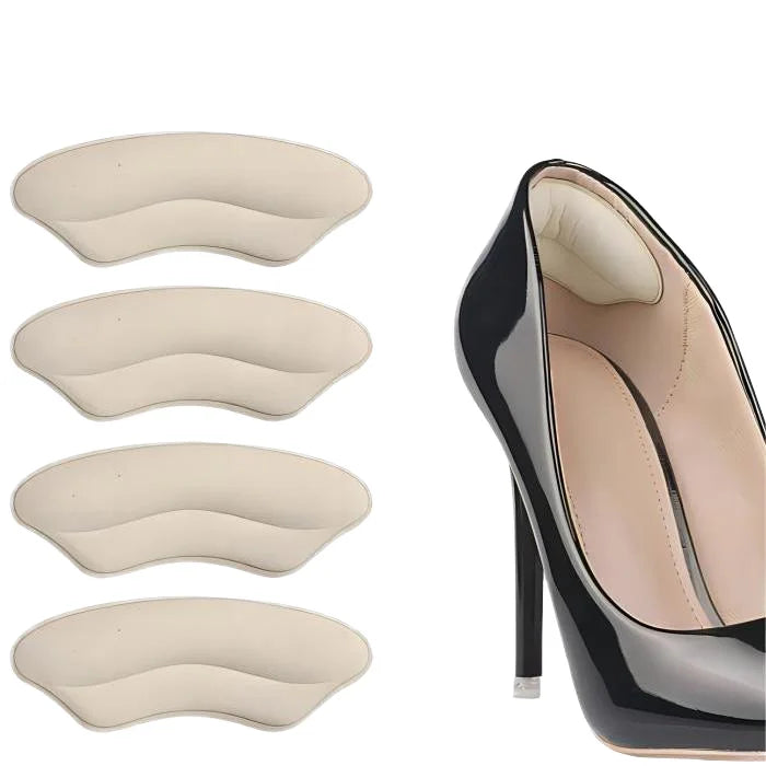 High Heel Insoles Adhesive Heel Grips Liner Pads -Anti-Slip Shoe Cushion Inserts for Size Adjustment & Foot Pain Relief