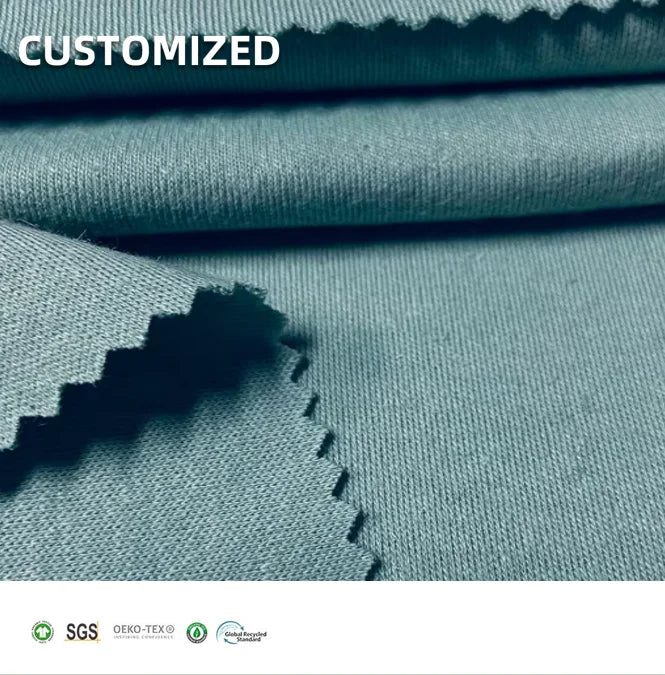 Wholesale Sustainable Interlock 70% Organic Cotton 30% Hemp Fabric for Dress