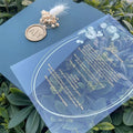 Factory Wholesale Luxury Black Wedding Envelopes for Exhibition clear Acrylic Invitaciones De Boda De Xv Wedding Invitation