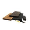 Decking Sample Hot Sale Solid Mixed Color Outdoor 3d Garden Diy Wpc Composite Decking