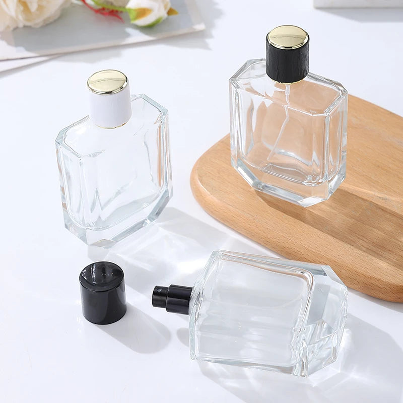 Wholesale Package Perfume Bottle 100ml Perfume Spray Glass Bottle with Custom Box