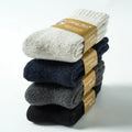 Wholesale Solid Color Winter Warm Wool Socks Men Thick Terry Thermal Dress Crew Socks