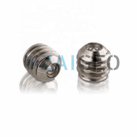 UHP Water Industrial Cleaning Sapphire Ruby Nozzle Spray Thread M4 Waterjet Blasting Machine Parts Sapphire Insert Nozzle Rotary