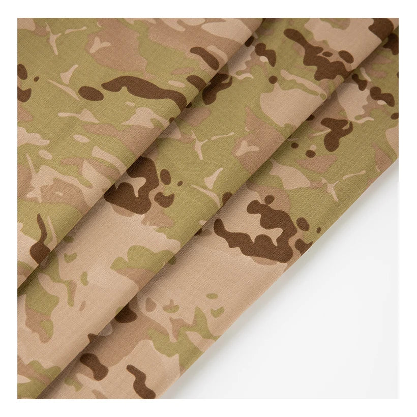 RTS T/C 80/20 Poly/Cotton Desert CP Plaid Anti Tearing Woven Fabric for Uniform Garments
