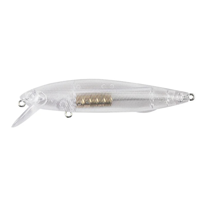 Unpainted Minnow 5.5/6.5/8/10cm Slow-Sinking DIY Jerkbait Blank Unpainted Hard Plastic Fishing Lure Blank