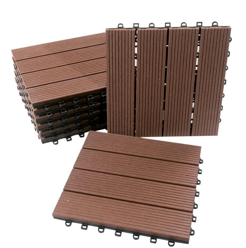 DIY New Design Balcony and Garden Outdoor Use Decorative Fireproof and Waterproof WPC Floor WPC Tiles