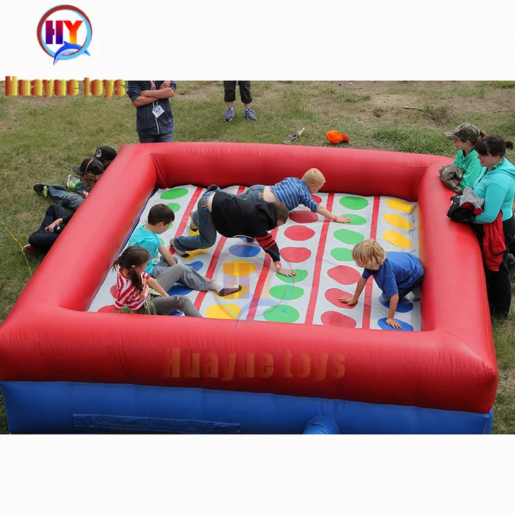 China Factory Attractive Commercial Rental Team Building Games Inflatable Mega Twister Game Customized Size for Children
