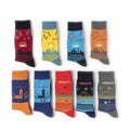 Wholesale Funky Bamboo Fiber Socks Men Fashion Casual Dress Crew Low Cut Mexico Socks