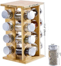 Custom Wholesale Bamboo Modern Rotating Four-Tier Spice Rack Organizer-Eco-Friendly Kitchen Storage