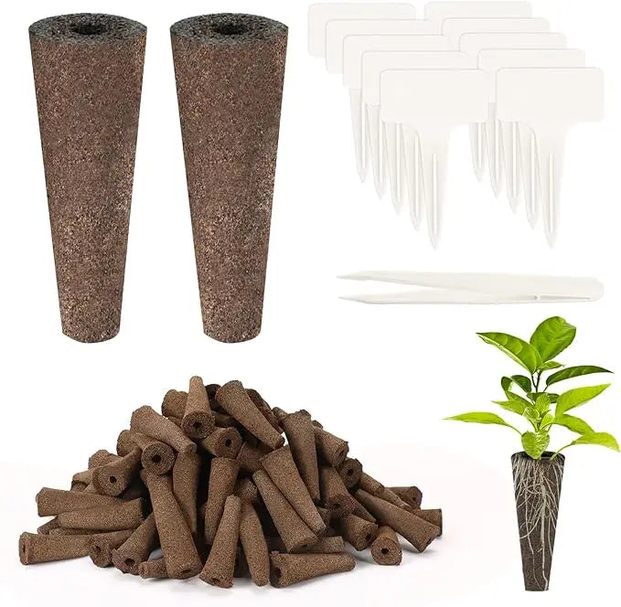 131 in 1 Set Indoor Home Garden Hydroponic Tomato Grow Soilless Culture with a Growing Sponge