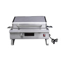 Compact 1200W Electric Tabletop Grill Premium Griddle with Glass Window 450â„ƒ Adjustable for RV/Camping