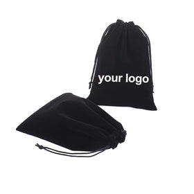 5*7CM Custom Drawstring Velvet Jewelry & Watch Pouches Bags Trendy Mobile Accessories Packaging Holiday Gift Bags Recyclable
