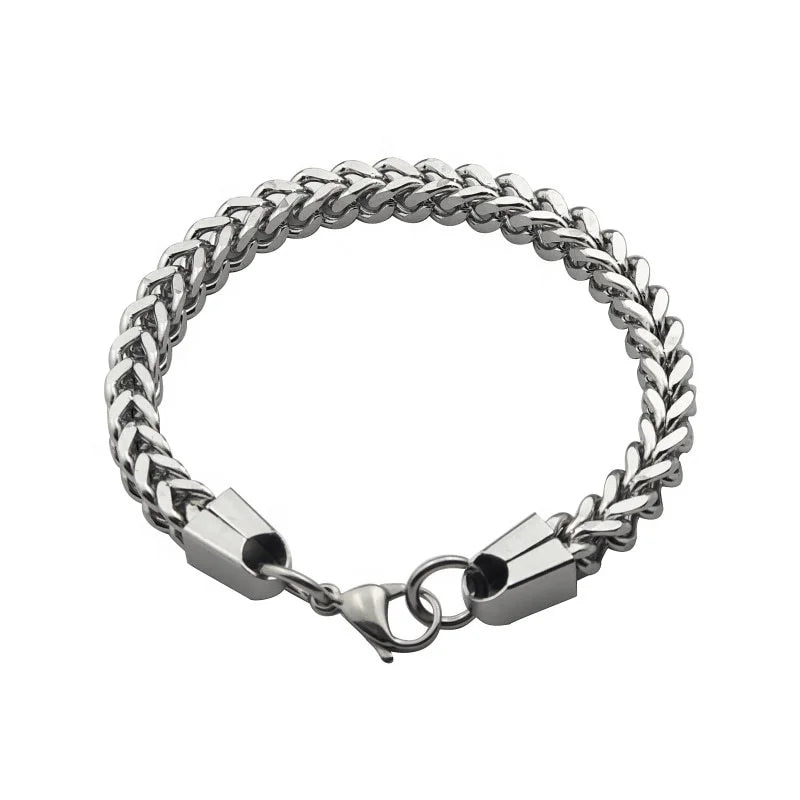 Men's 6 mm Stainless Steel Simple Jewelry Bracelet New Fashion Personality Charm Bracelets