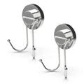 Taili Drill-Free Stainless Steel Wall-Mount Double Hooks Powerful Vacuum Suction Cup Plastic Material