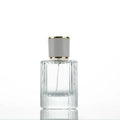MUB 30ml/50ml Screw Empty Luxury Cylinder Shape Perfume Glass Bottle Private Label
