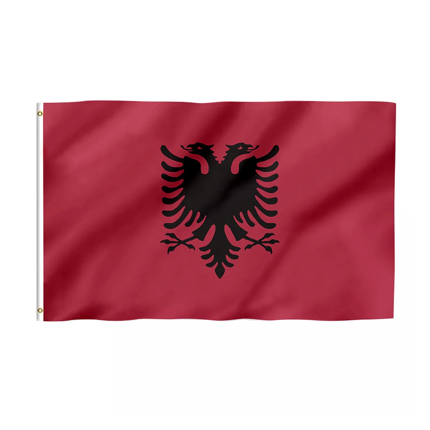 3x5 Ft 100% Polyester Albania Flag with Brass Grommets Promotional Pennant 48h Fast Delivery Direct From Albania