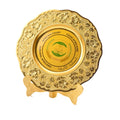Custom-made 3D Embossed Gold-plated Award Plates for African Court Available with Sticker logo Design Low MOQ