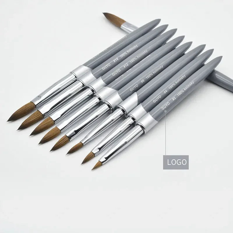 UV Beauty Kolinsky Hair Nail Liner Brush Set Manicure Acrylic Pen and Design Tools Nail Art Brush Collection