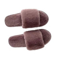 Women's Open Toe Imitated Fur Slides Fashion Soft Fluffy Plush House for Slippers Wholesale Cheap for Winter Season MegaBDM