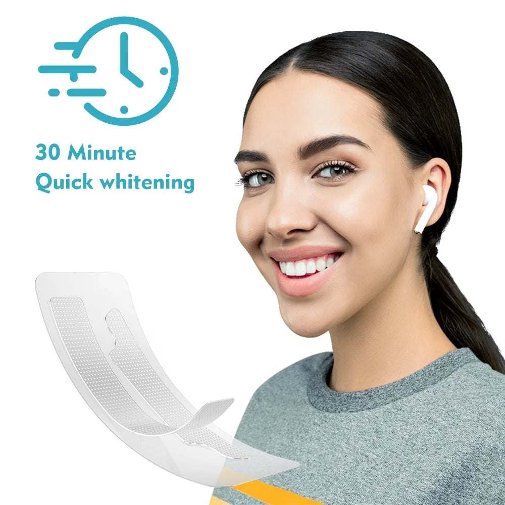 Residue Free Formula Non Peroxide Transparent Teeth Whitening Strips MegaBDM
