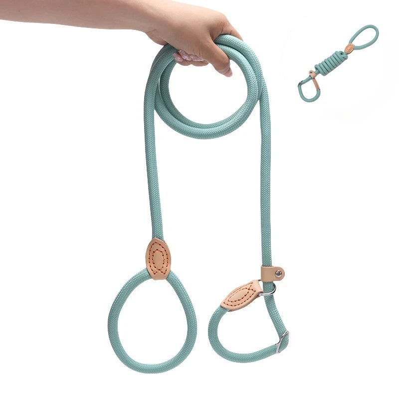 No-Pull Dog Slip Leash Escape Proof Shock Absorbing Bungee Lead Heavy Duty Nylon Rope Training Leash for Small Medium Large Dogs