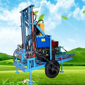 Small Portable 30HP Diesel Bore Hole Water Well Drilling Rig Machine 200 Meter Water Well Drilling Rig