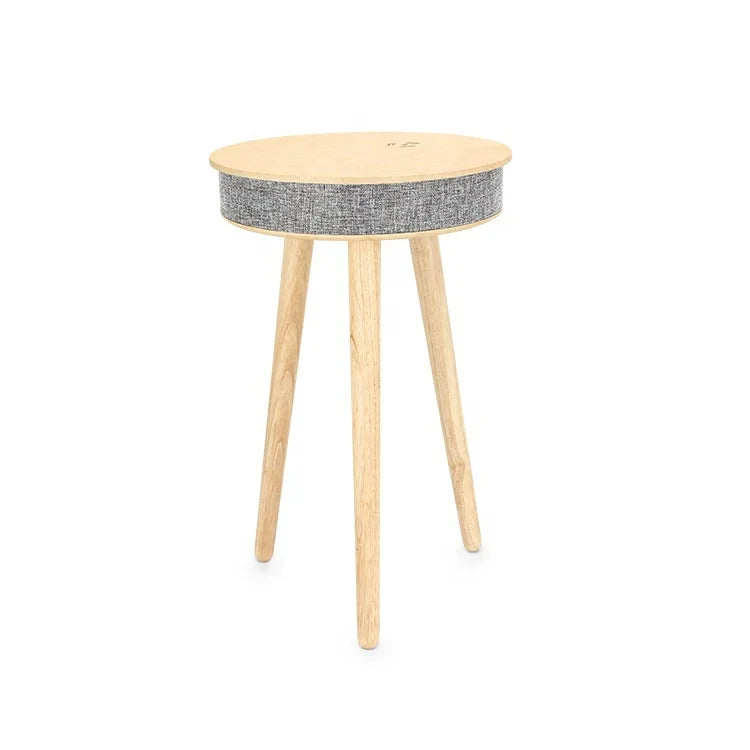 Modern Multifunctional Bamboo Side Table With Bt Speaker Coffee Table for Living Room Furniture