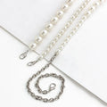 High-quality Beaded  Pearl Bag Chain Shoulder Strap Diy Handbag Purse Handle for Women Handbag Accessories