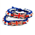 Wholesale Survival Gear Cord Bracelet UK Flag Design Climbing Ready Outdoor Adventure 6-9 Inch Washer Friendly More 350 Colors