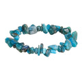 Hot Sale Fashion Elastic Crushed Stone Blue Apatite Natural Crystal Stone Bracelet Suitable for Men and Women Party's Gift