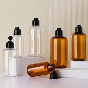 200ml 300ml Round Pet Plastic Bottle Hand Sanitizer Gel Bottle Flip Top Cap Disc Top Cap