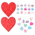 BPA Free Non Stick DIY Jewelry Craft Molds Cute Design Mini Heart Shaped Silicone Resin Molds for Keychains Pedants