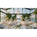 Aluminum Frame Transparent Glass Wall Indoor Atrium Tent for Wedding Event Fireproof & Waterproof