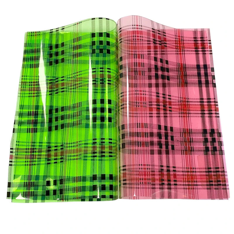Soft  Flexible Packaging Roll Checked Design Printed Tpu Soft Film for Making Bags and Shoes