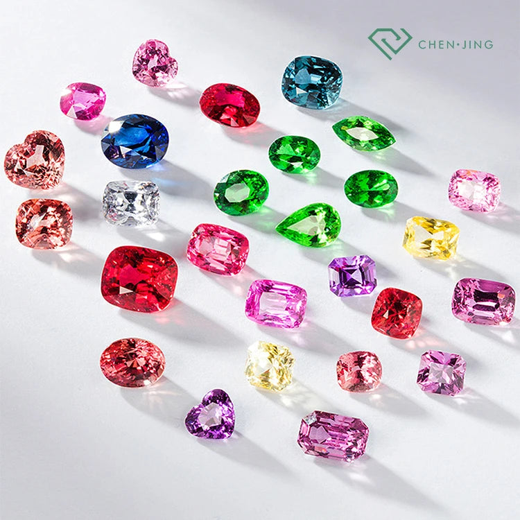 Certified 0.1-10 Carat Emerald Cut Lab Grown Emerald Jewelry Green Gemstone GRS Certificate Chenjing CJ-LE1