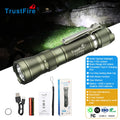 For L2Pro Super Bright 1100 LM Tactical EDC LED Flashlight USB Rechargeable Waterproof IP68 14500 Battery Pocket Clip