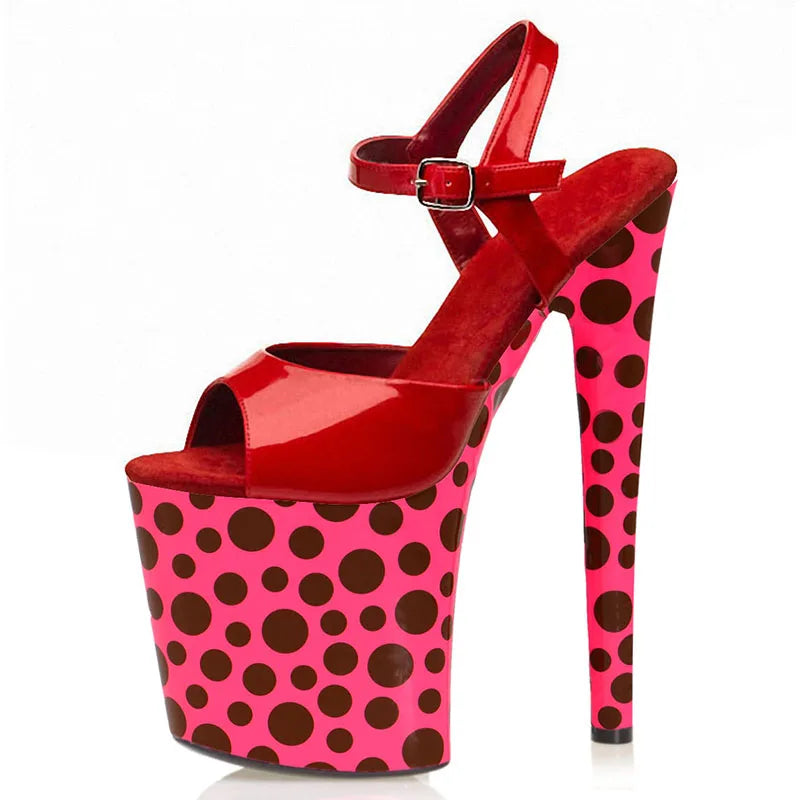8 Inch Super High Sexy Women's Shoes Platforms Sandals Sexy Clubbing 20cm High Heels Exotic Fashion Shoes
