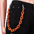 2025 NEW Punk Style Resin Acrylic Chain Men Women Pants Chain Accessories Punk Lanyards Chain