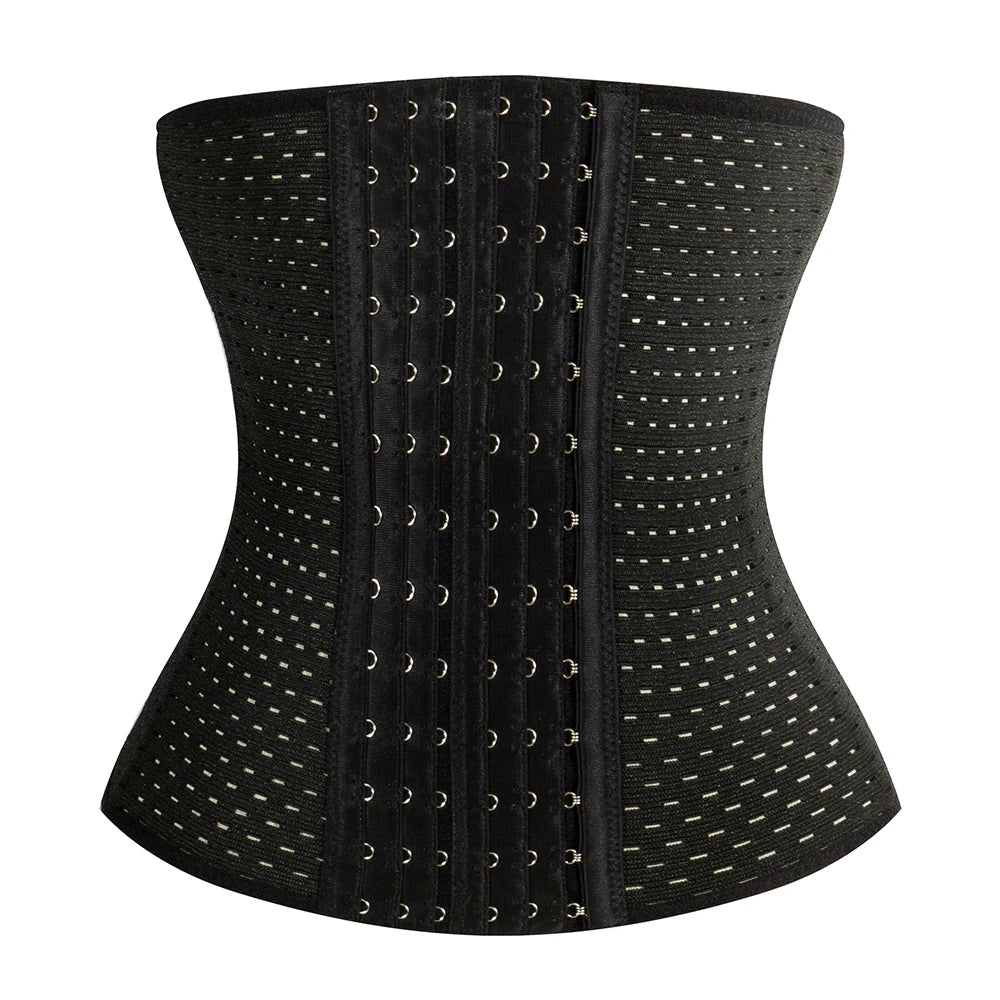 6-Hook Postpartum Hourglass Body Shaper Breathable Polyester Wrap Belt Belly Corsets with Waist Trainer Extender
