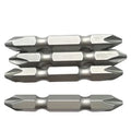 Industrial Grade 50mm 1/4\" Hex Shank PH2 Screwdriver Bit Set Durable Double-Head Steel Handle Customizable Magnetic Bit Box