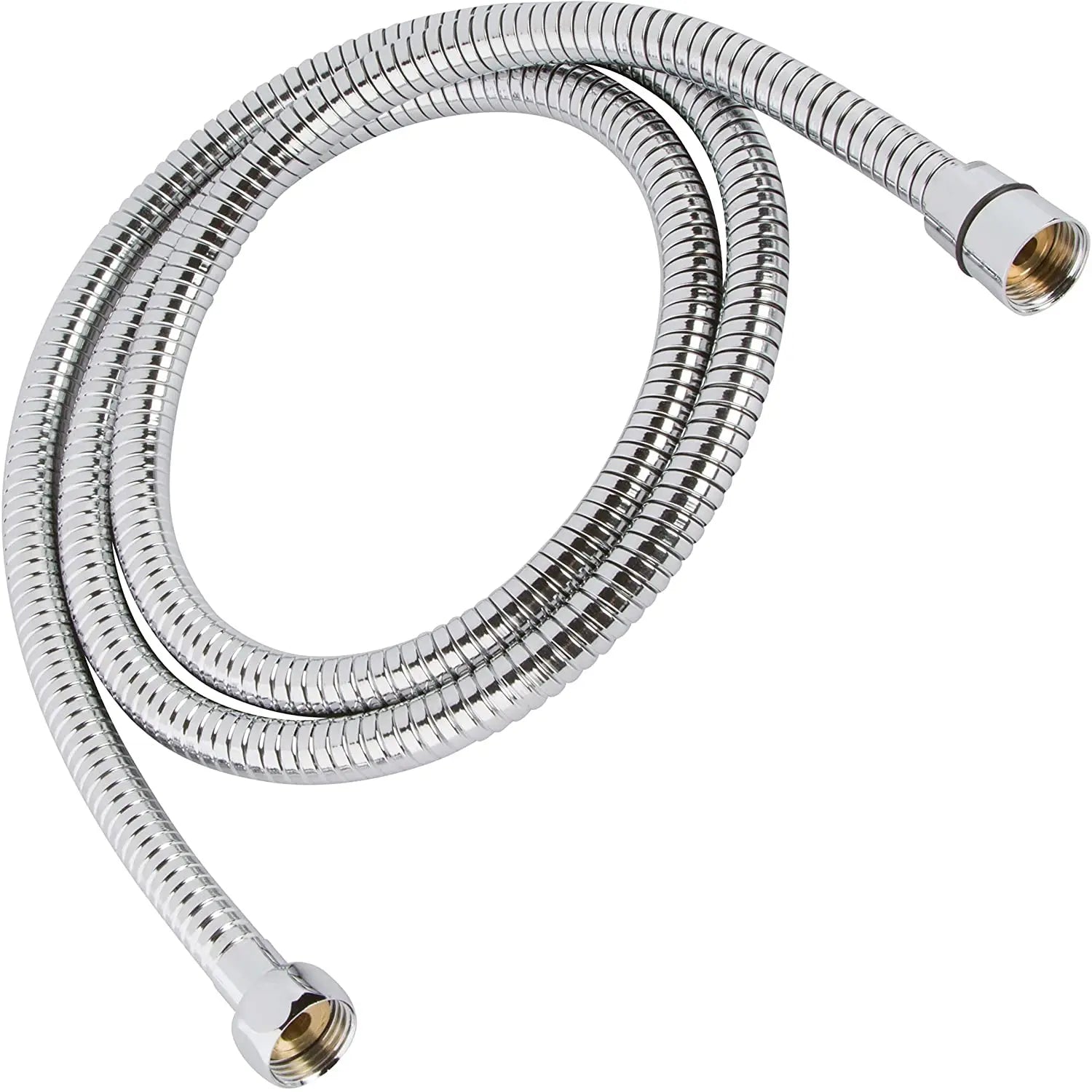 60 Inch Flexible Shower Hose - Extra Long Stainless Steel Double-Buckle for Handheld Showerhead Brushed Nickel