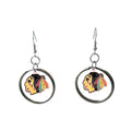 E60101 Zinc Alloy Mixed Design Sports Style American Baseball Hockey Jewelry Super Enamel Team Logo Pendant Earring